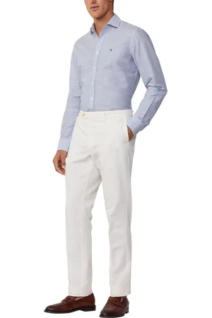 Hackett Slim Fit Cotton Linen Blend Kensington Chinos