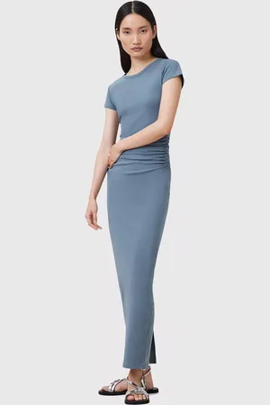 AllSaints Katarina Short Sleeve Organic Cotton Rich Dress