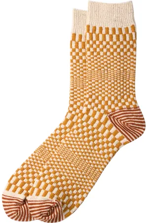 RoToTo Check Crew Socks