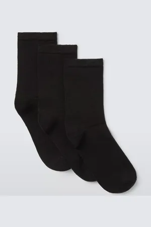 John Lewis Organic Cotton Mix Ankle Socks, Pack of 3