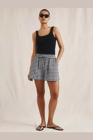 Albaray Elasticated Waist Gingham Shorts