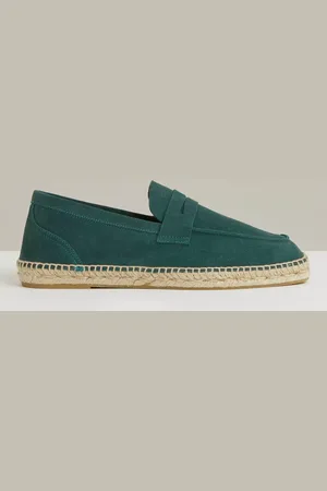 Reiss Cannes Suede Penny Strap Espadrilles