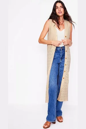 Boden Sleeveless Textured Cotton Cardigan