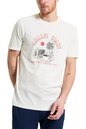 Ben Sherman Organic Cotton Regular Fit Amalfi Graphic T-Shirt