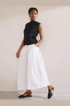 Albaray Super Wide Leg Pure Organic Cotton Culottes