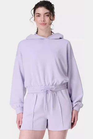 Sweaty Betty Sand Wash CloudWeight Crop Hoodie