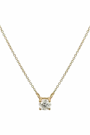 E.W Adams 18ct Yellow Diamond Pendant Necklace