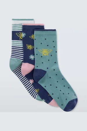 John Lewis Bee Organic Cotton Mix Ankle Socks