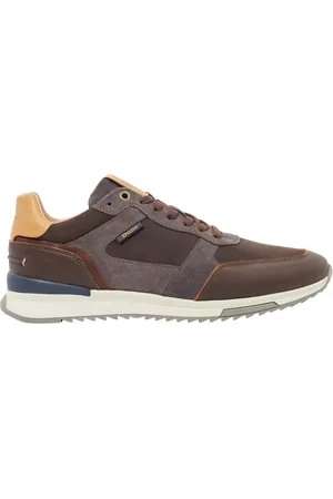 Dune Teffy Suede Blend Lace Up Running Trainers
