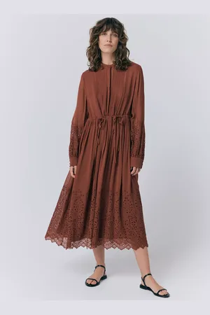 Ghost Millie Georgette Embroidered Dress