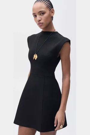MANGO Domino Knit Mini Dress