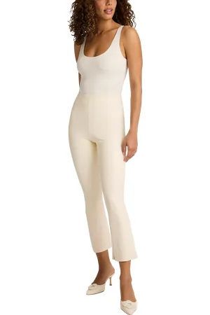 Commando Faux Leather Cropped Flare Trouser