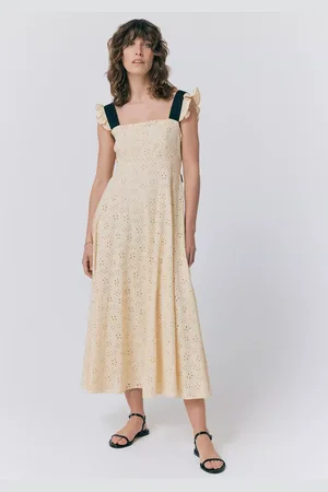 Ghost Charlotte Embroidered Midi Dress