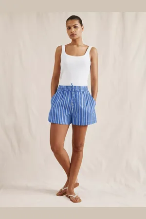 Albaray Stripe Organic Cotton Rich Drawstring Shorts