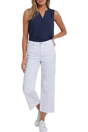 NYDJ Coco Relaxed Wide Leg Crop Jeans
