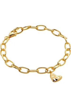 Monica Vinader Heart Charm Bracelet, S-M