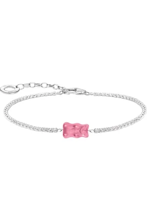 Thomas Sabo X HARIBO Goldbear Bracelet, Pink/Silver