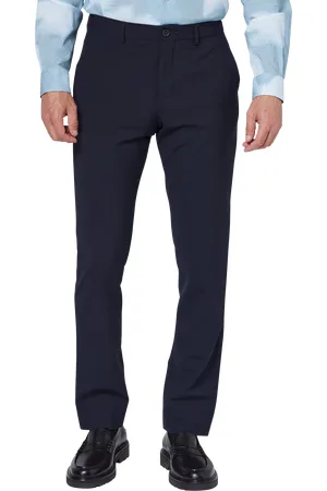 Paul Smith PS Tailored Fit Wool Blend Check Suit Trousers