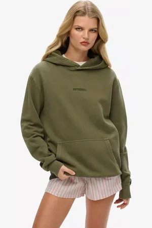 Superdry Logo Oversized Cotton Hoodie