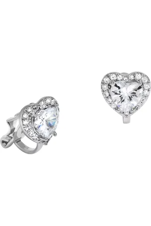 Jon Richard Heart Clip Earrings