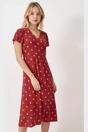 J.Crew Edith Polka Dot Wrap Jersey Dress