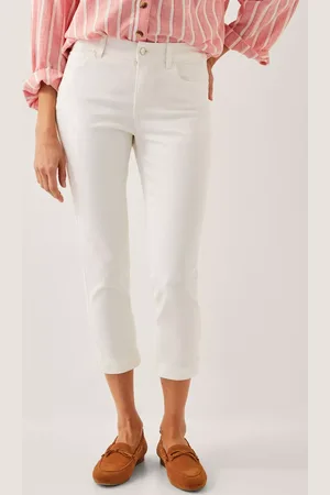 Monsoon Idabella Cropped Stretch Cotton Jeans