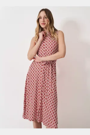 J.Crew Emma Sleeveless Geometric Midi Shirt Dress