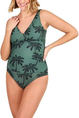 JoJo Maman Bébé Palm Print Maternity Tankini Set