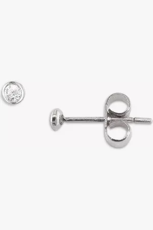 London Road White Gold Diamond Stud Earrings