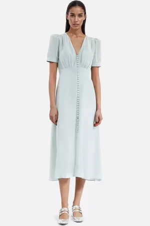 The Kooples Robe Silk Midi Tea Dress