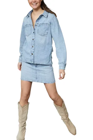 SisterS point Odia Denim Top & Skirt Set