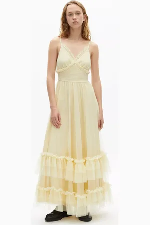 The Kooples Robe Frilly Tiered Maxi Dress