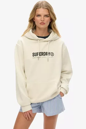 Superdry Printed Logo Oversized Cotton Hoodie
