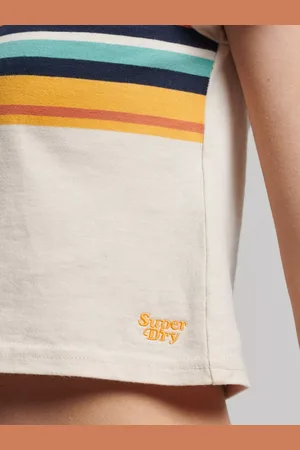 Superdry Vintage Stripe Crop T-Shirt