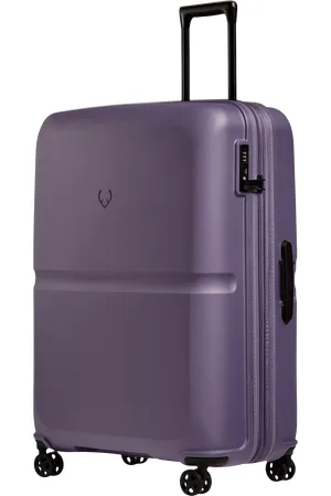 Antler Single Stripe 4-Wheel 81cm Large Expandable Suitcase, Blue