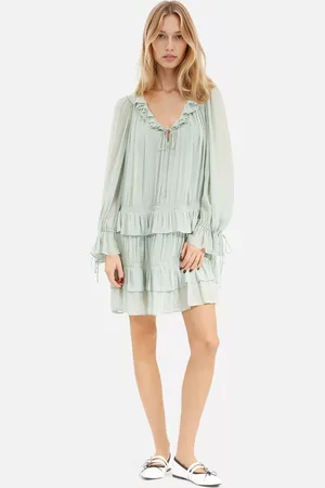 The Kooples Robe Layered Ruffle Mini Dress