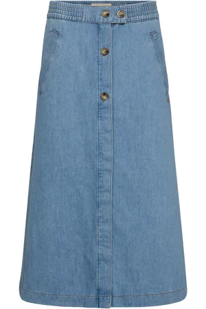 Mos Mosh Marti Organic Cotton Blend Denim Skirt