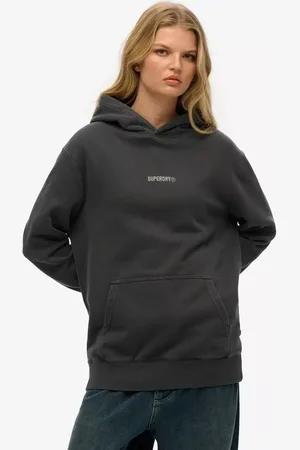 Superdry Logo Oversized Cotton Hoodie