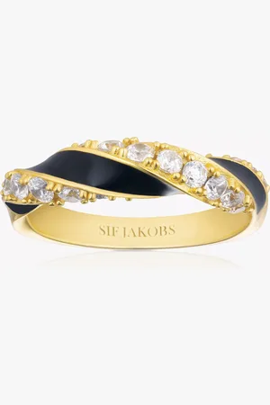 Sif Jakobs Enamel and Cubic Zirconia Twist Ring