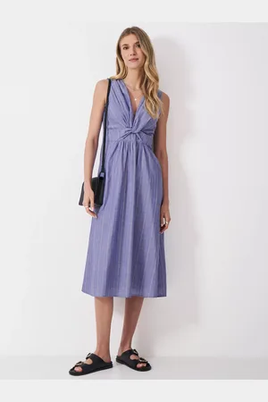 J.Crew Alba Cotton Twist-Front Dress