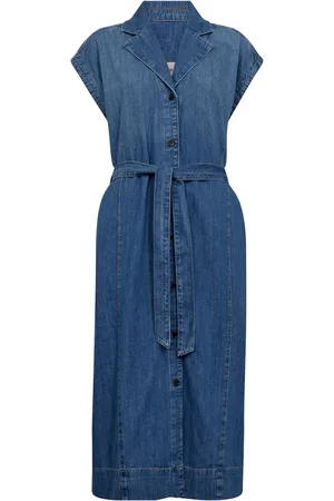 Mos Mosh Pitti Nalin Cotton Denim Midi Dress