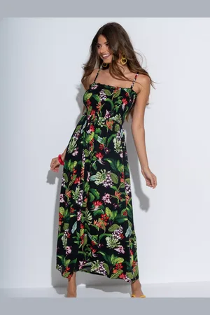 Pour Moi Strapless Shirred Bodice Maxi Beach Dress