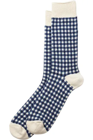 RoToTo Gingham Check Socks