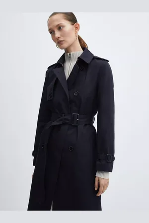 MANGO Polana Double Breasted Trench Coat