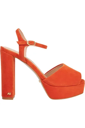 Dune Mayci Suede Heeled Platform Sandals