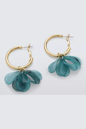 John Lewis Petal Drops Hinged Hoop Earrings