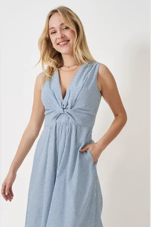 J.Crew Alba Cotton Twist-Front Dress