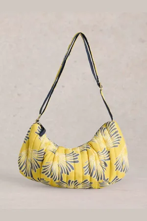 White Stuff Zoe Cotton Abstract Print Sling Bag