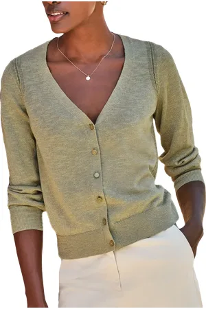 Pure Collection Linen Blend Sparkle Cardigan