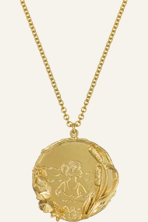 Alex Monroe Wild Swimming Medallion Pendant Necklace